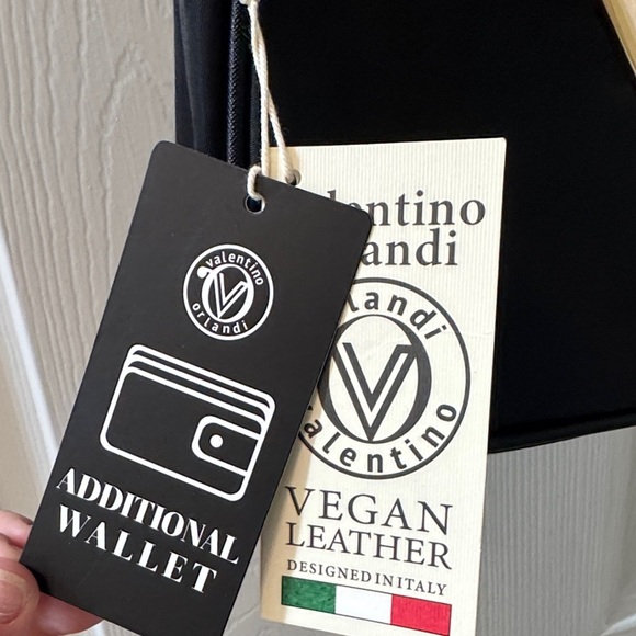 Valentino Orlandi Black Nylon Shoulder Bag with Removable Pouch - Picture 4 of 11